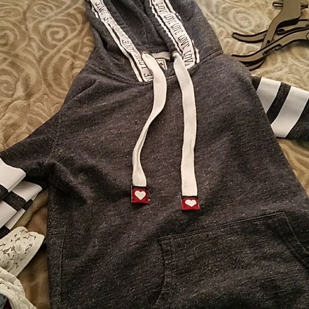 A light washed blue sweater